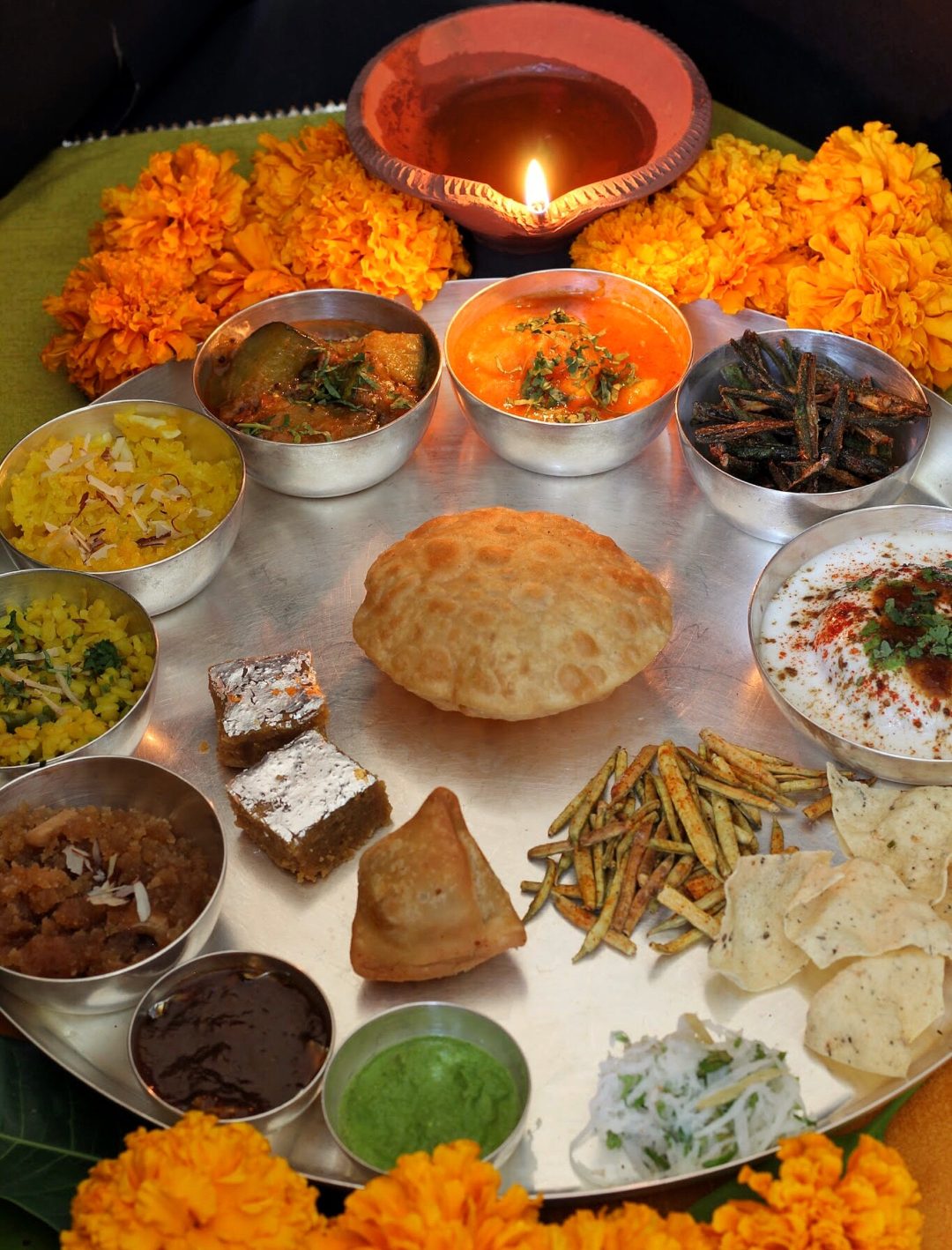 Traditional Marwari Diwali Thali Dine With Gitanjali