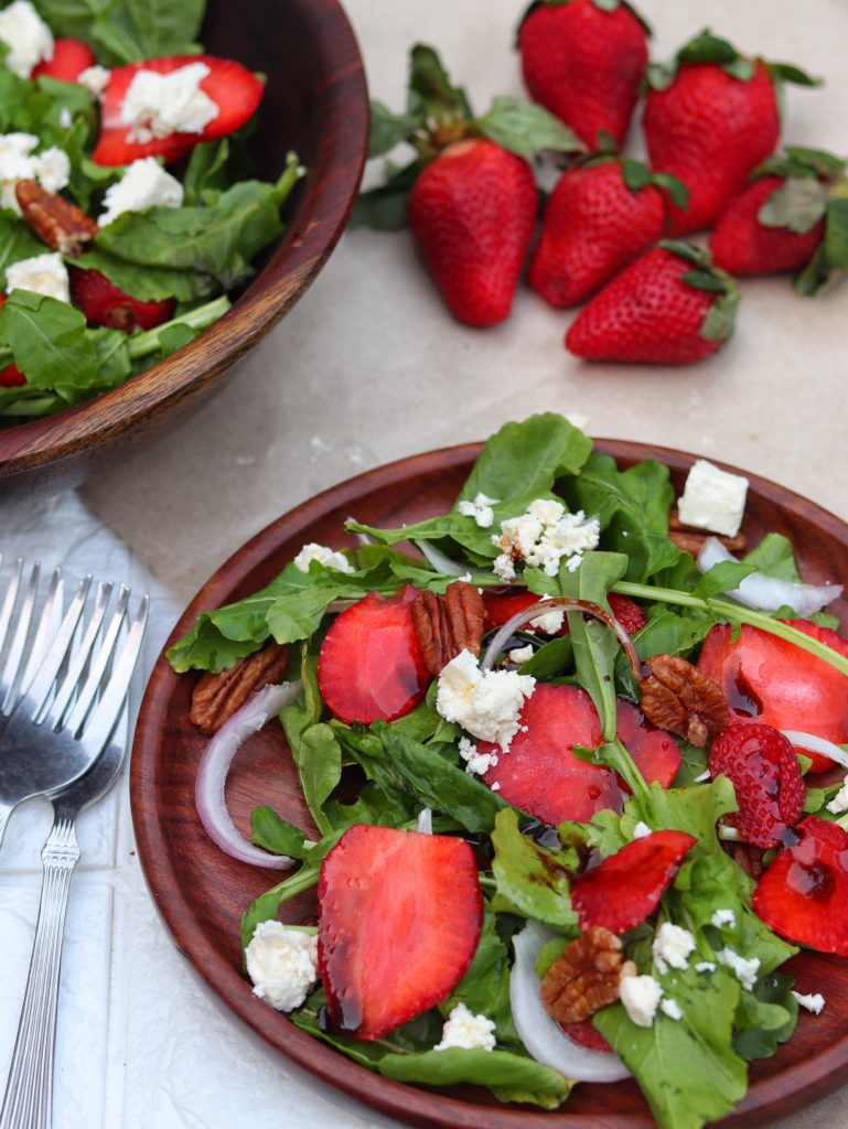 Strawberry Arugula Salad - Dine With Gitanjali