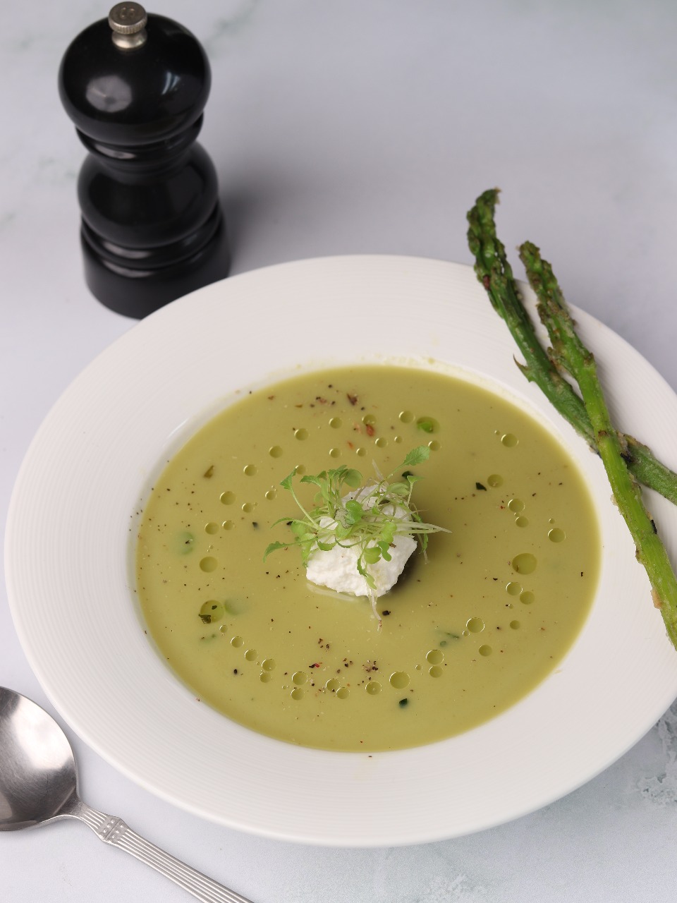 Cream of Asparagus Soup - Dine With Gitanjali